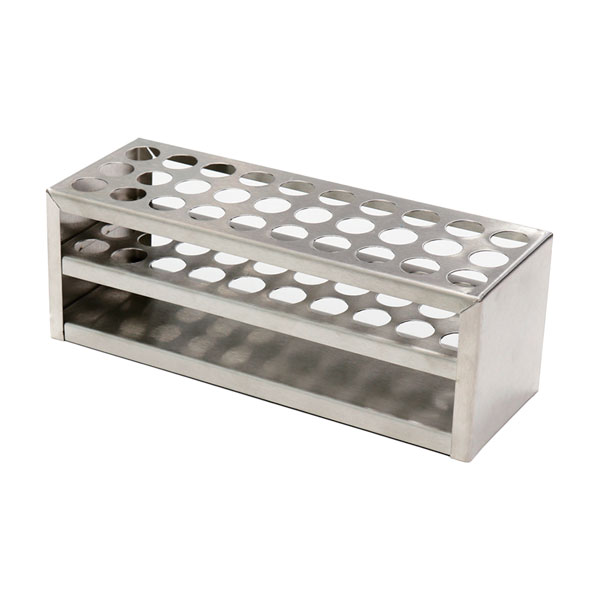 Reagenzglasständer, Edelstahl