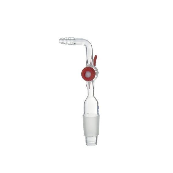 ÜBERGANGSSTÜCK MIT KERN UND PTFE-HAHN