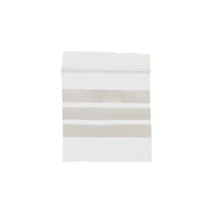 PROBENBEUTEL, ZIP-VERSCHLUSS, MIT WEIßEM BESCHRIFTUNGSFELD