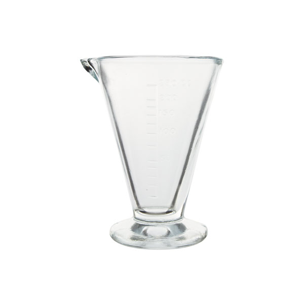 MESSZYLINDER, KONISCH, GRADUIERT, DICKES GLAS – Bild 3