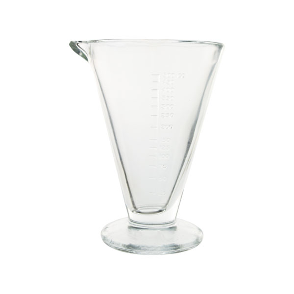 MESSZYLINDER, KONISCH, GRADUIERT, DICKES GLAS – Bild 4