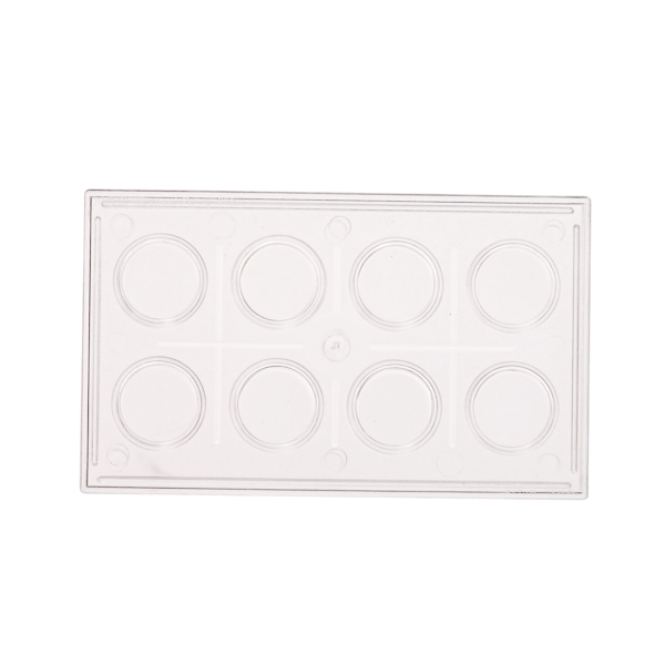TÜPFELPLATTE AUS POLYSTYROL, MIT 8 VERTIEFUNGEN