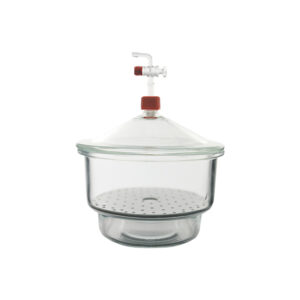 VAKUUM-EXSIKKATOR MIT DECKEL UND GLASHAHN PREMIUM LINE