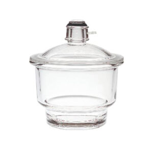 VAKUUM-EXSIKKATOR MIT DECKEL UND SEITLICHER OLIVE PREMIUM LINE