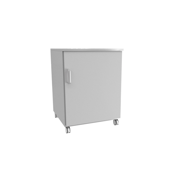 *ROLLUNTERSCHRANK FÜR LABORTISCHE, MIT SCHUBLADEN UND TÜR